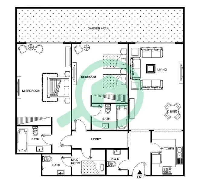 Apartment A Wonderful 2 Bedroom In Jvc With Terrace Dubai
